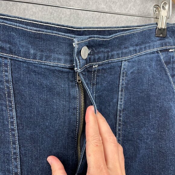 J Crew Mercantile Womens Highest Rise Sailor Pant Jeans Size 30 Nautical Blue - Picture 2 of 13